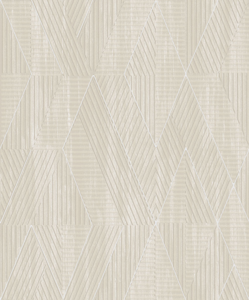Geometric wallpaper, grey and beige, PRI302, The Texture Book, Masureel