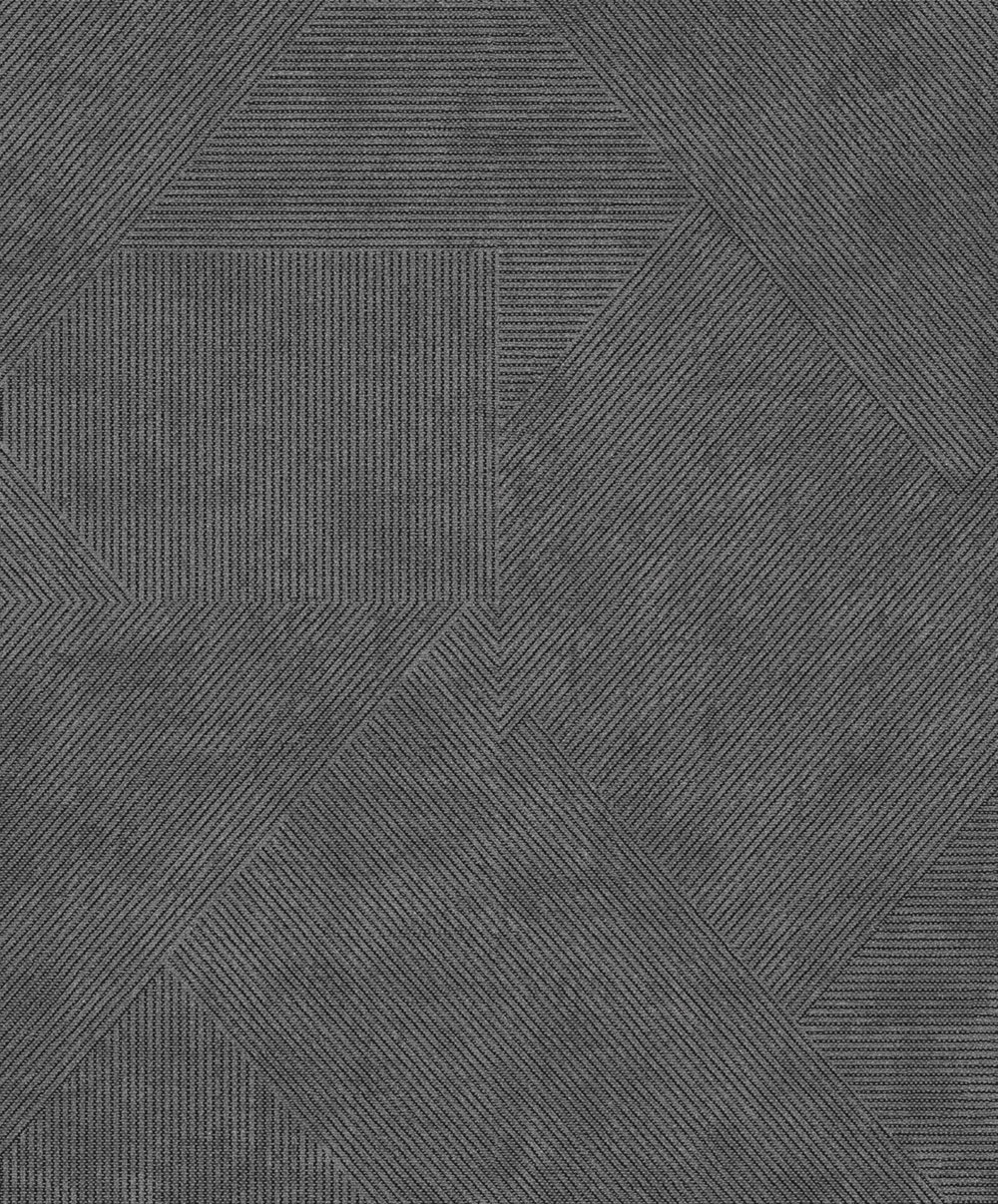 Wallpaper, grey and black, fabric imitation, PRI405, The Texture Book, Masureel
