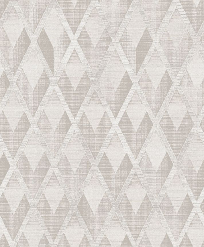 Geometric wallpaper, cream, CAB502, The Texture Book, Masureel