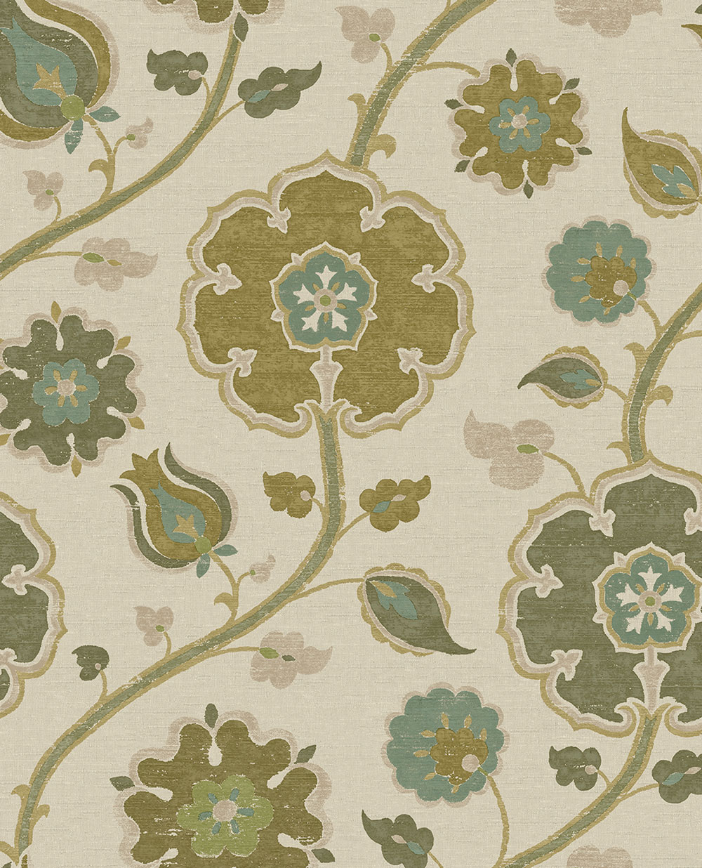 Wallpaper, green, flowers, 350613, Amber, Eijffinger