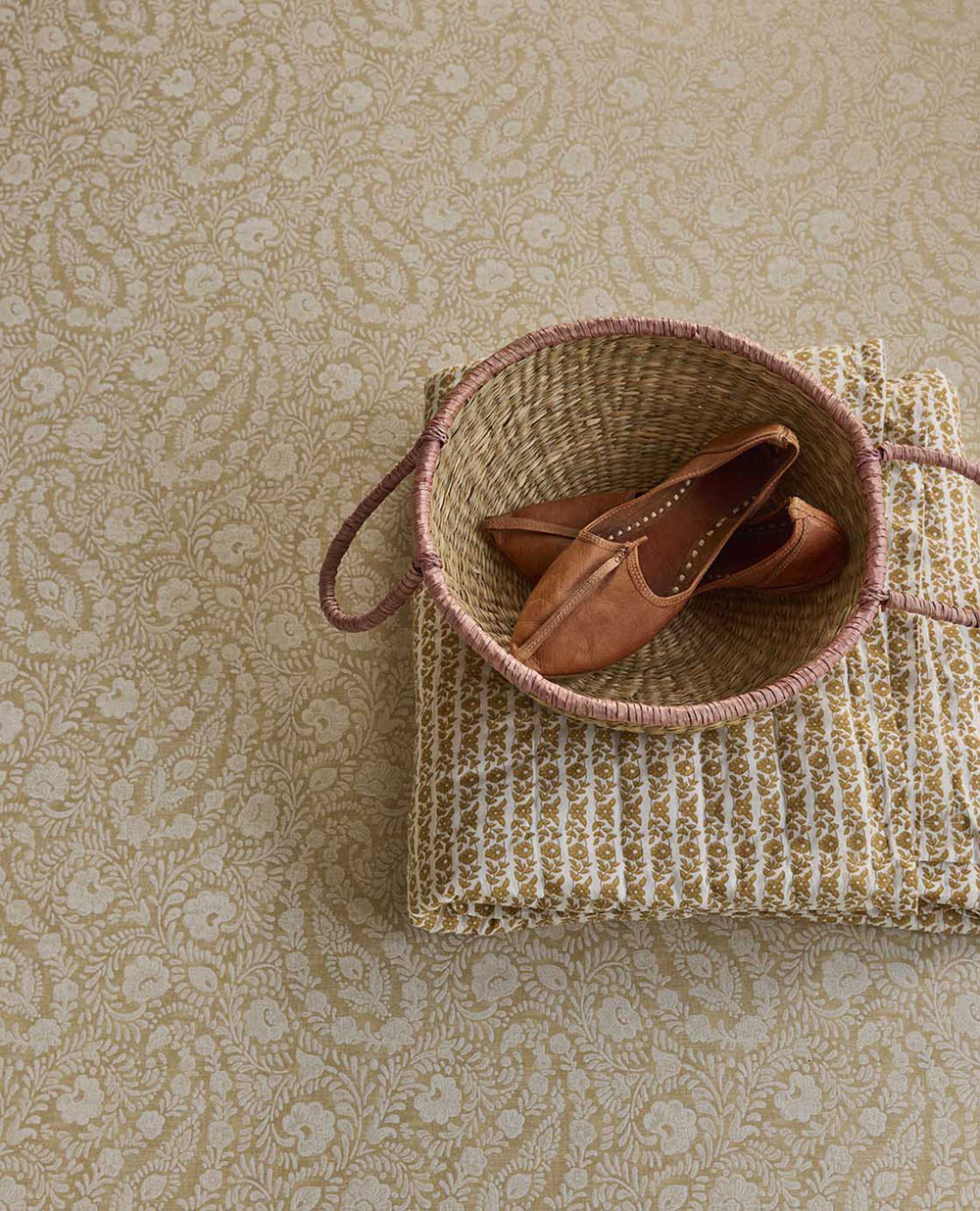 Wallpaper, beige, flowers, ornaments, 350651, Amber, Eijffinger