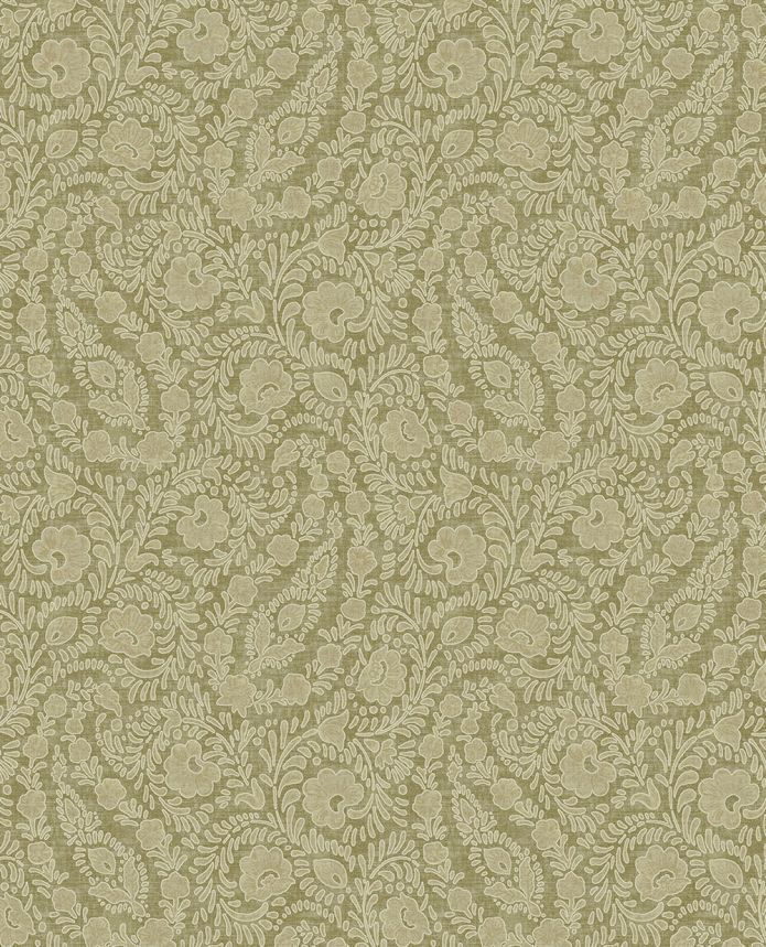 Wallpaper, green, flowers, ornaments, 350654, Amber, Eijffinger