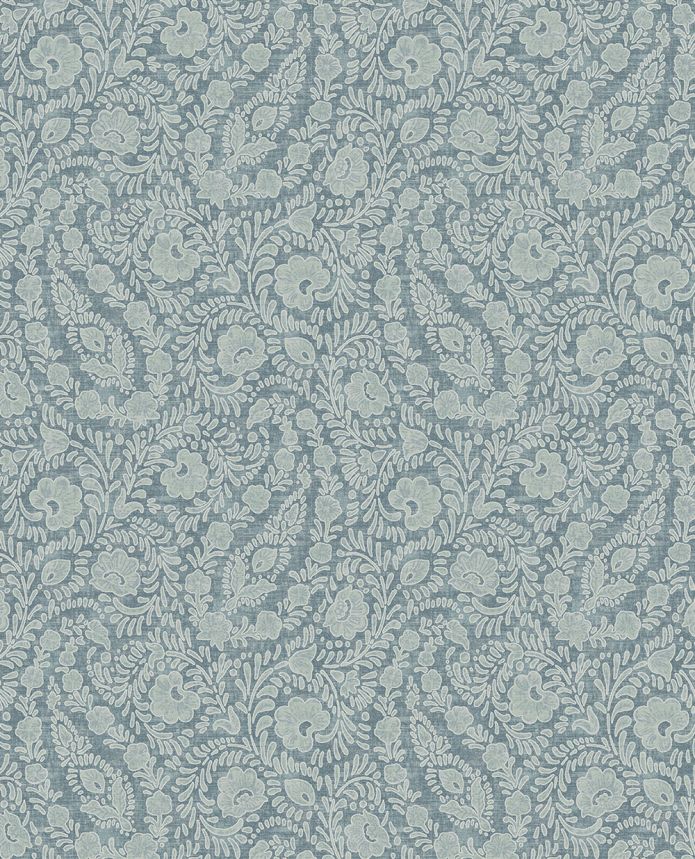 Wallpaper, blue, flowers, ornaments, 350656, Amber, Eijffinger