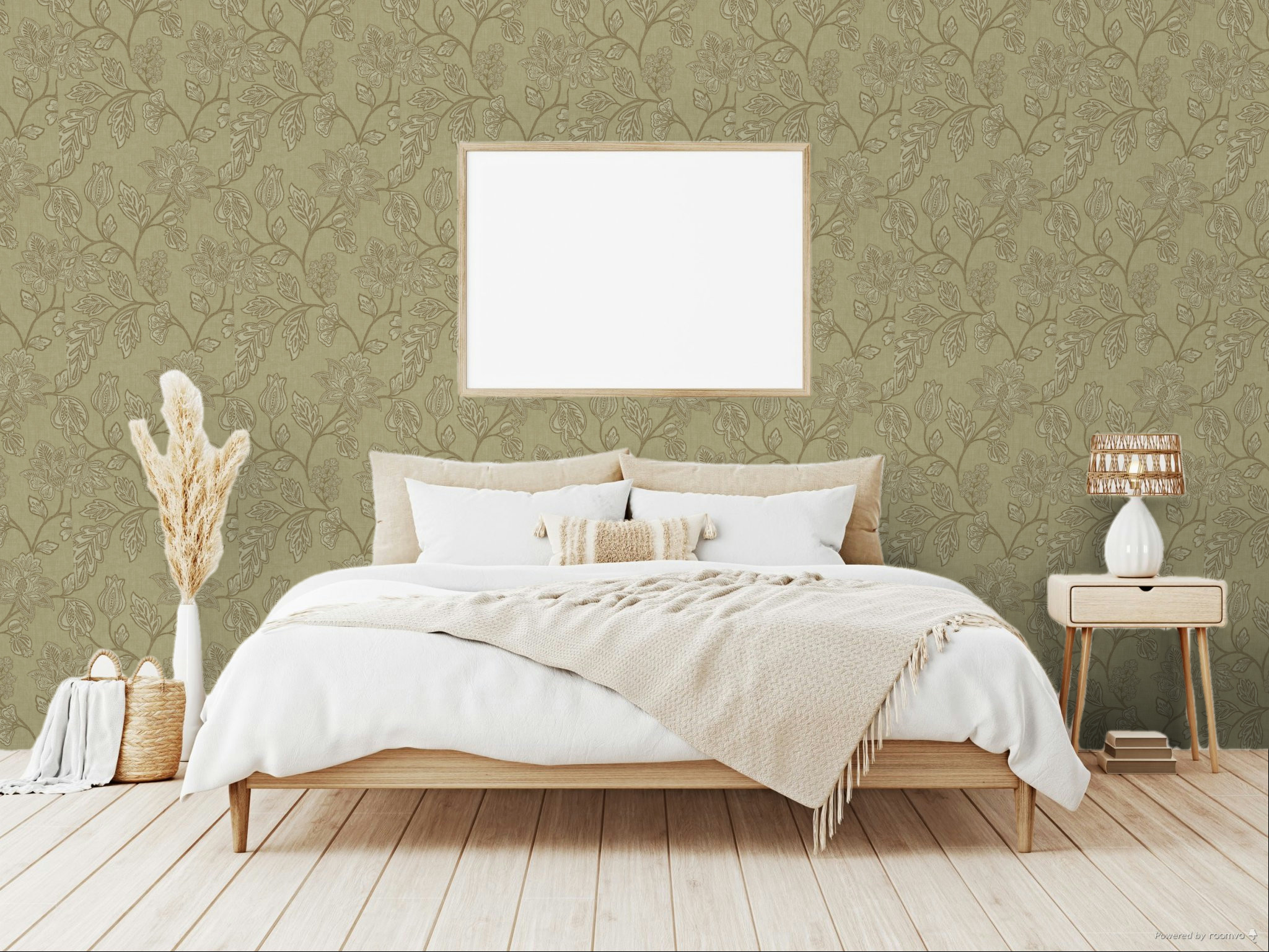 Wallpaper, brown-beige, flowers, 350662, Amber, Eijffinger