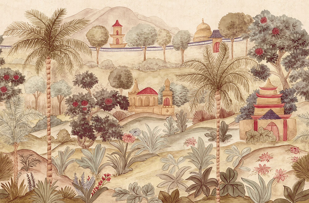 Mural wallpaper, Majestic Garden, 350681, Amber, Eijffinger