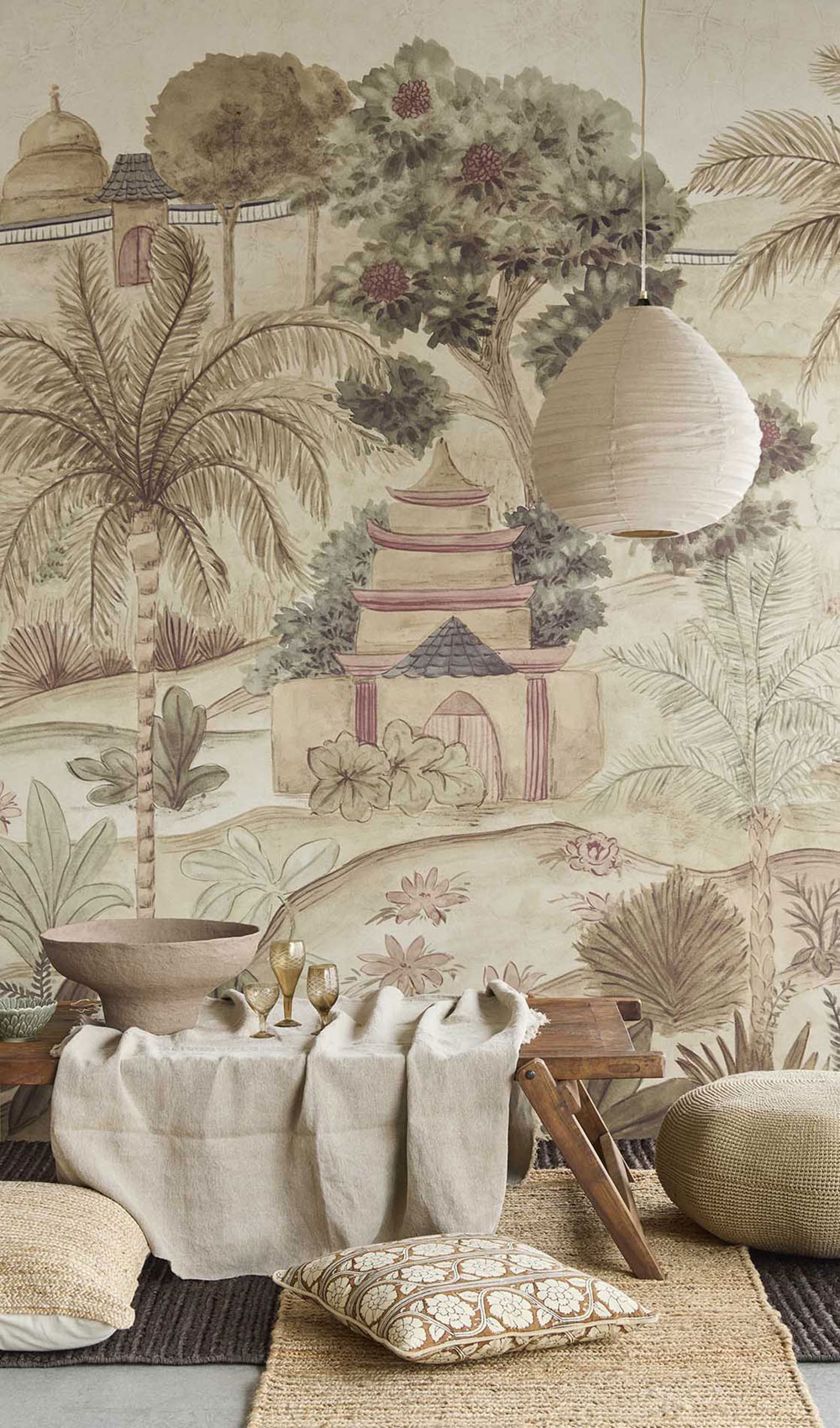 Mural wallpaper, Majestic Garden, 350682, Amber, Eijffinger