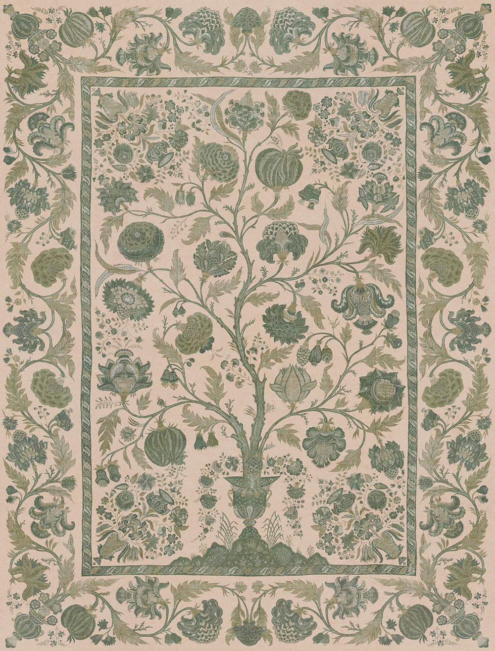 Mural wallpaper, green, Tree of Life, 350687, Amber, Eijffinger