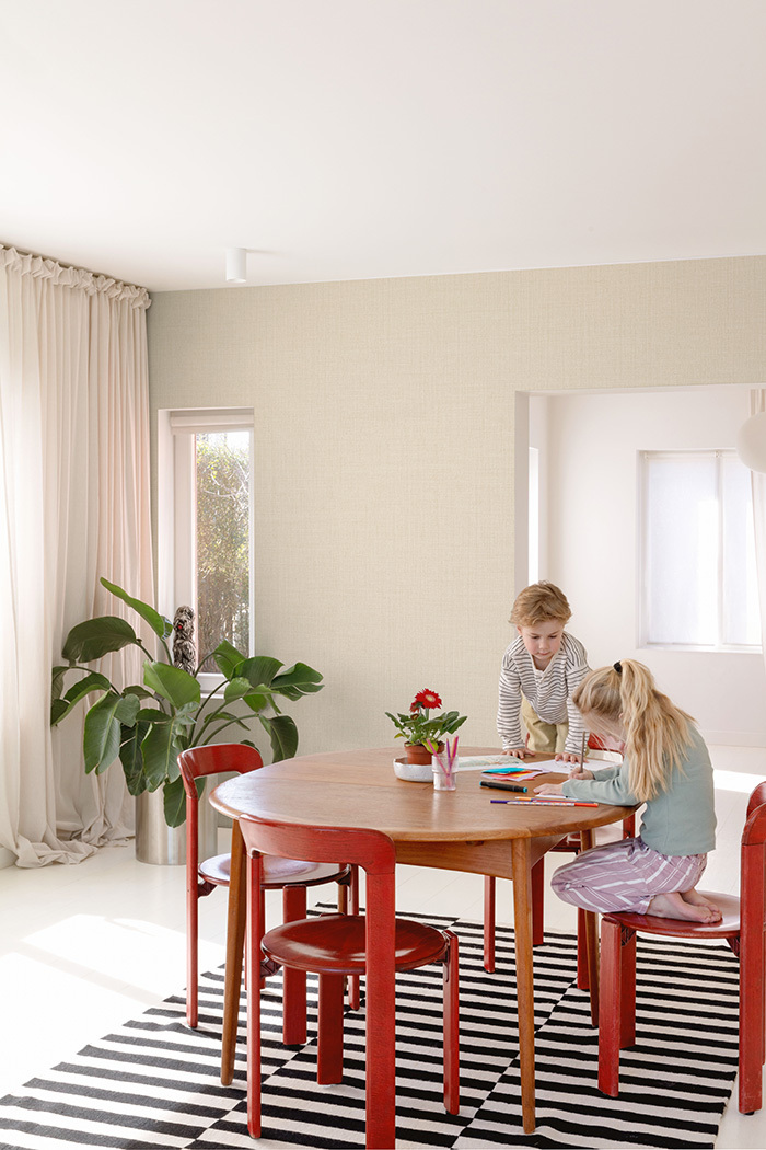 Wallpaper, beige, fabric effect, LD1019, Little Dreamers, Grandeco