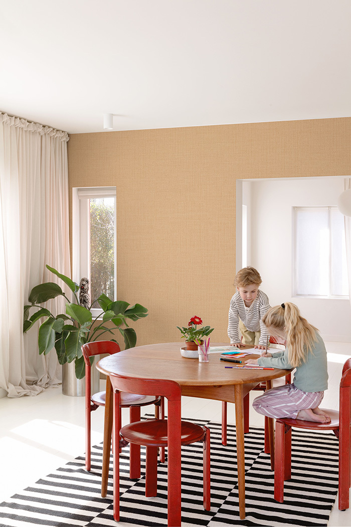 Wallpaper, brown, fabric effect, LD1021, Little Dreamers, Grandeco