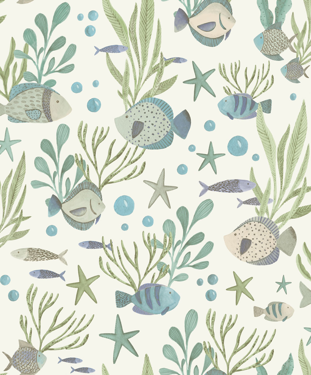 Kids wallpaper, underwater world, LD3309, Little Dreamers, Grandeco