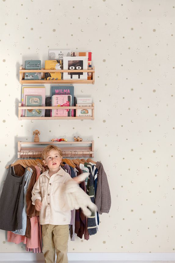 Kids wallpaper, white, sky, LD3617, Little Dreamers, Grandeco