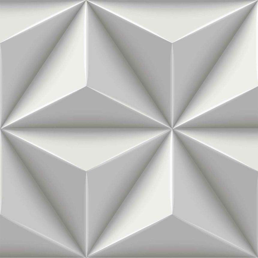 Wallpaper, grey, 3D geometric pattern, 347815, 3D Reflections, Origin