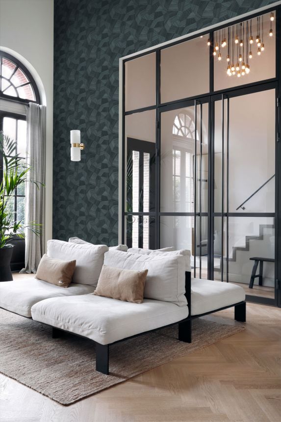 Wallpaper, grey-black, geometric pattern, 347825, 3D Reflections, Origin