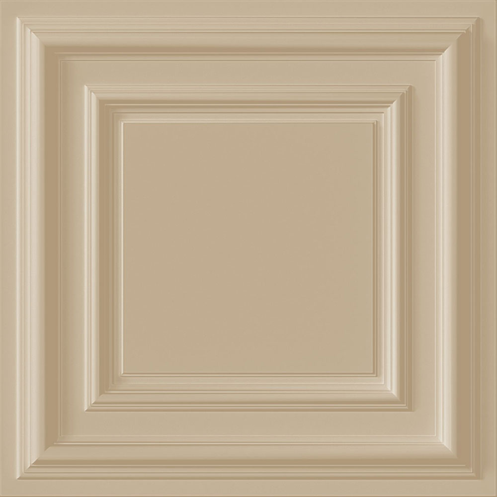 Wallpaper, beige, 3D panel effect, 347828, 3D Reflections, Origin