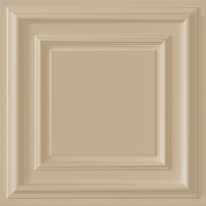Wallpaper, beige, 3D panel effect, 347828, 3D Reflections, Origin