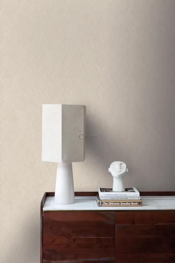 Wallpaper, beige, geometric pattern, 347839, 3D Reflections, Origin