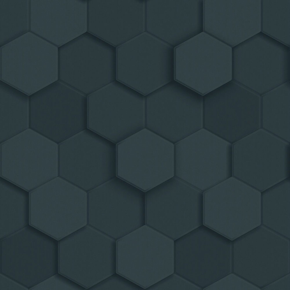 Wallpaper, blue, hexagons, 347853, 3D Reflections, Origin