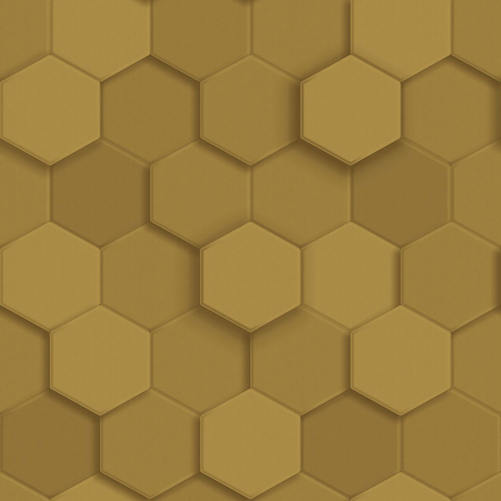 Wallpaper, gold, hexagons, 347971, 3D Reflections, Origin