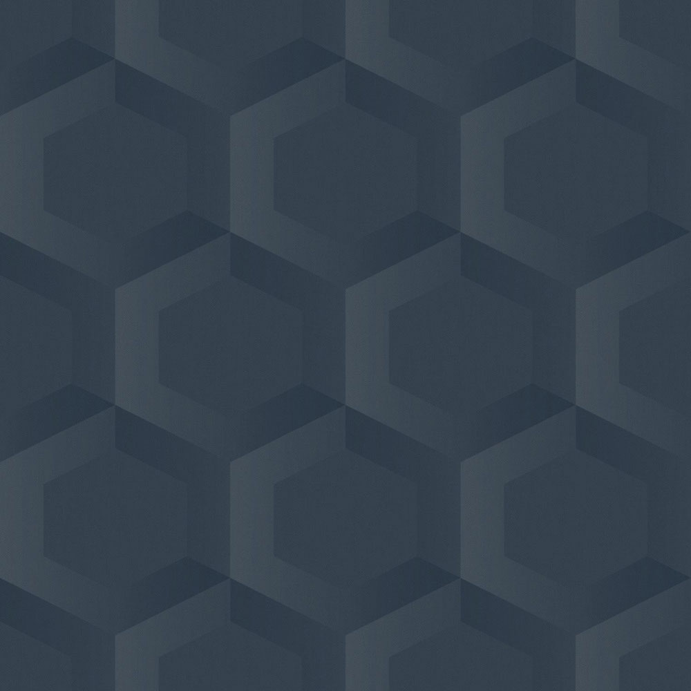 Wallpaper, blue, hexagons, 348022, 3D Reflections, Origin