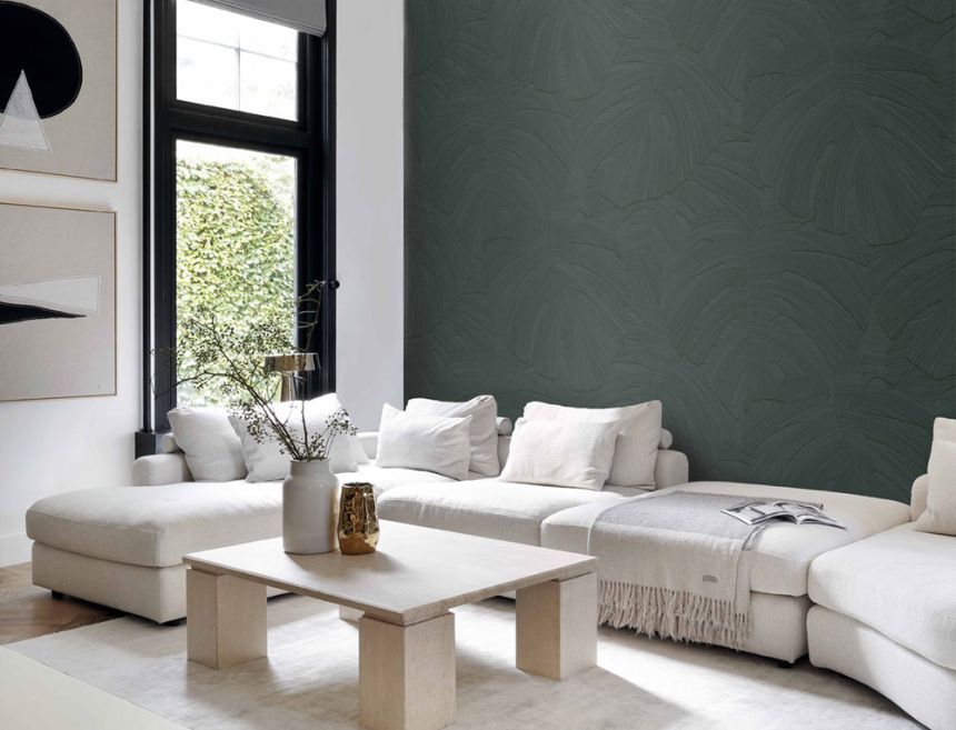 Mural wallpaper, green, leaves, 357319, 3D Reflections, Origin