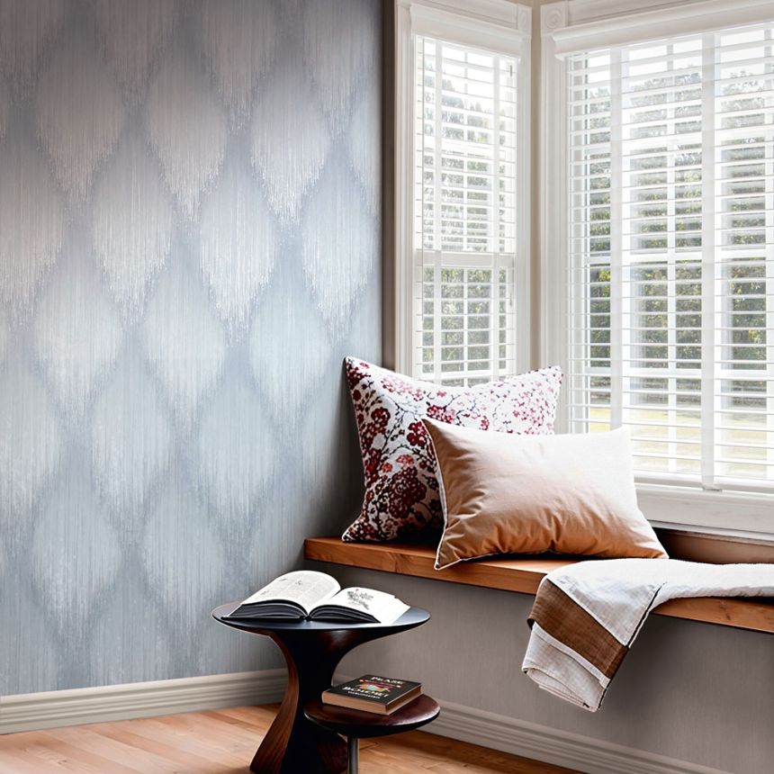 Wallpaper, Grey-White, Graphic Pattern, 35807, Papis Loveday Fashion Icon, Marburg