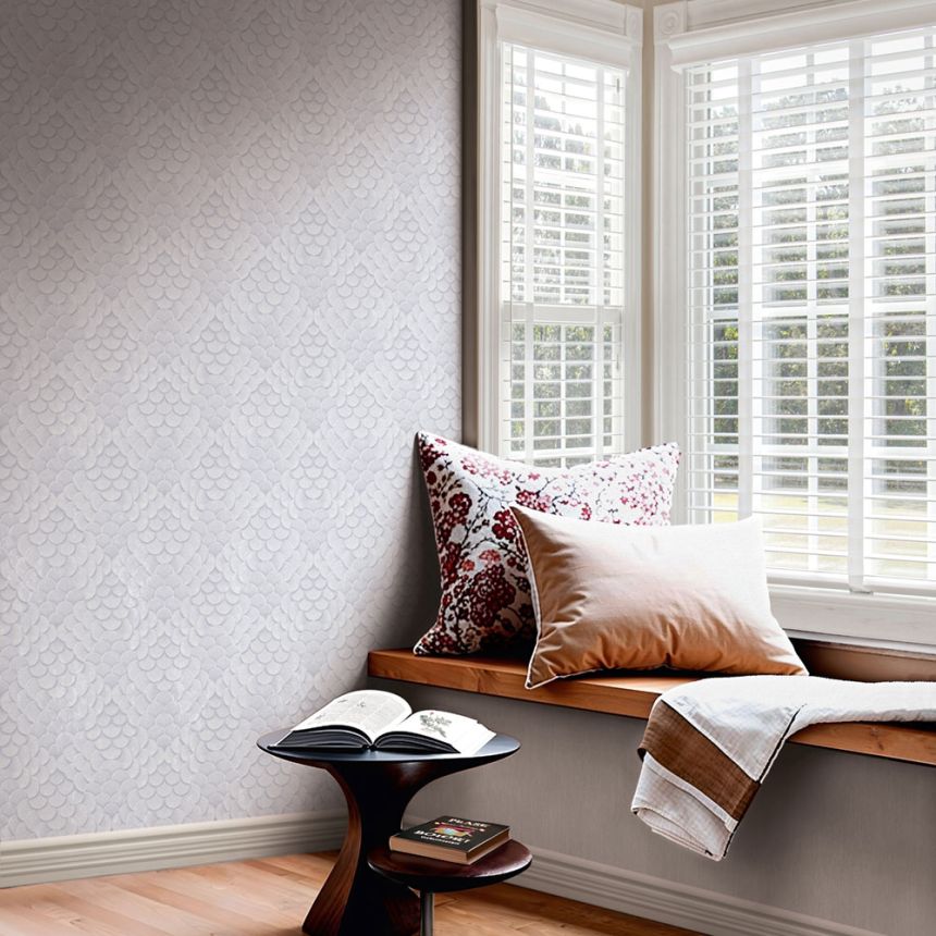 Wallpaper, Grey-White, 3D Pattern, 35809, Papis Loveday Fashion Icon, Marburg