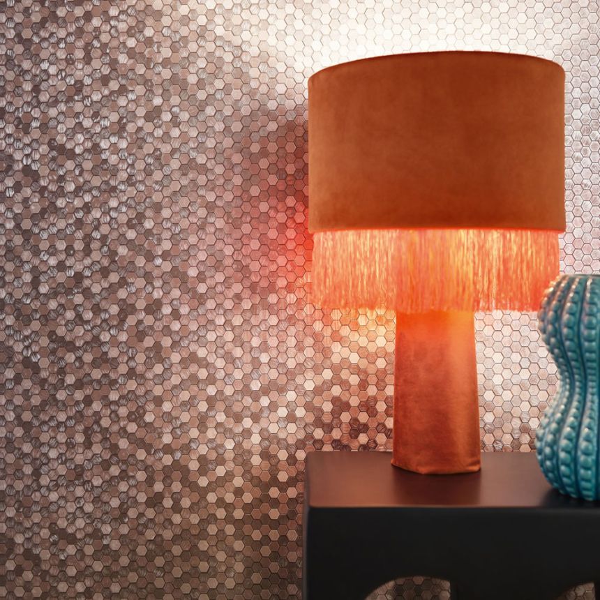 Wallpaper, Pink, Hexagons, 35817, Papis Loveday Fashion Icon, Marburg