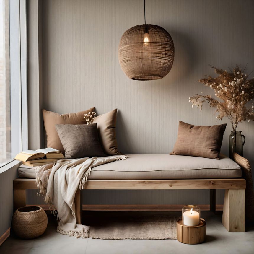 Wallpaper, Beige, Fabric Texture, 35834, Papis Loveday Fashion Icon, Marburg