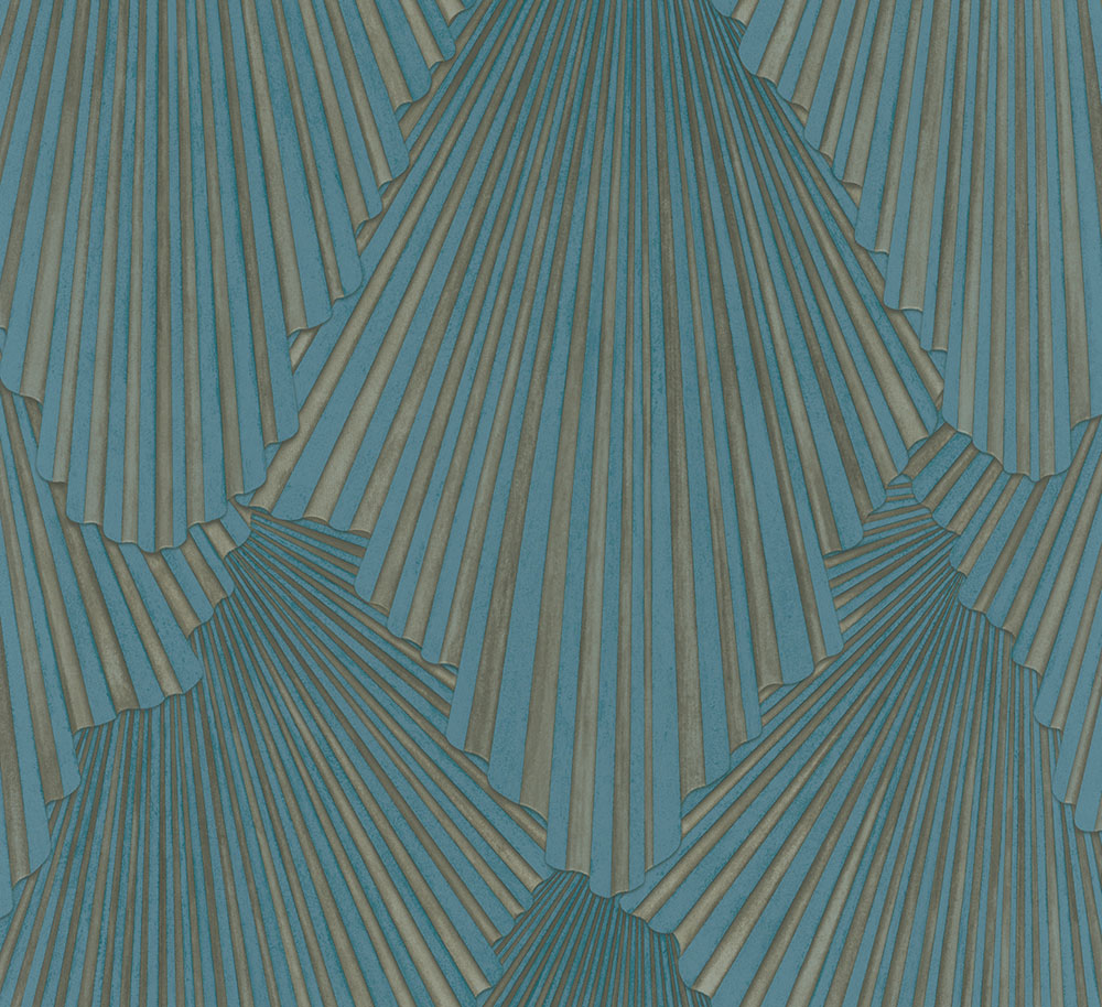 Wallpaper, Green-Gold, Graphic Pattern, 35850, Papis Loveday Fashion Icon, Marburg