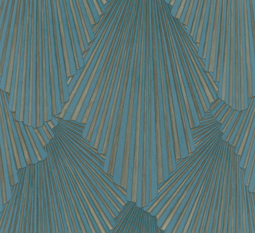 Wallpaper, Green-Gold, Graphic Pattern, 35850, Papis Loveday Fashion Icon, Marburg