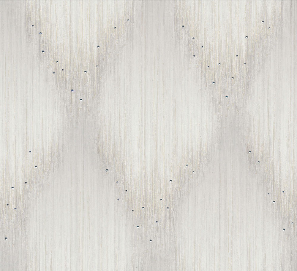 Wallpaper, Grey-Cream, Graphic Pattern with Crystals, 35887, Papis Loveday Fashion Icon, Marburg