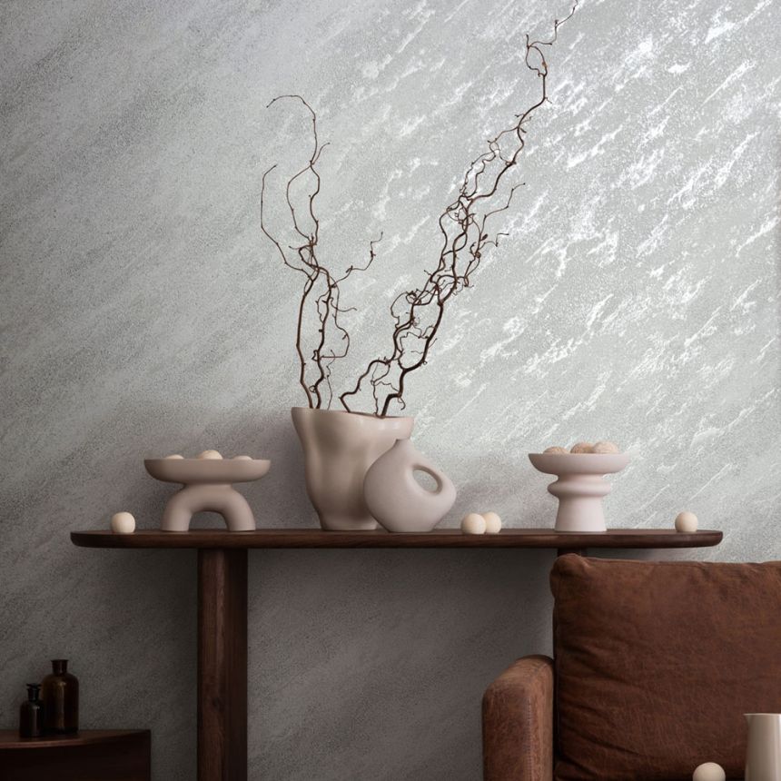 Wallpaper, Grey-White, Stucco, 34903, Eclectic, Marburg