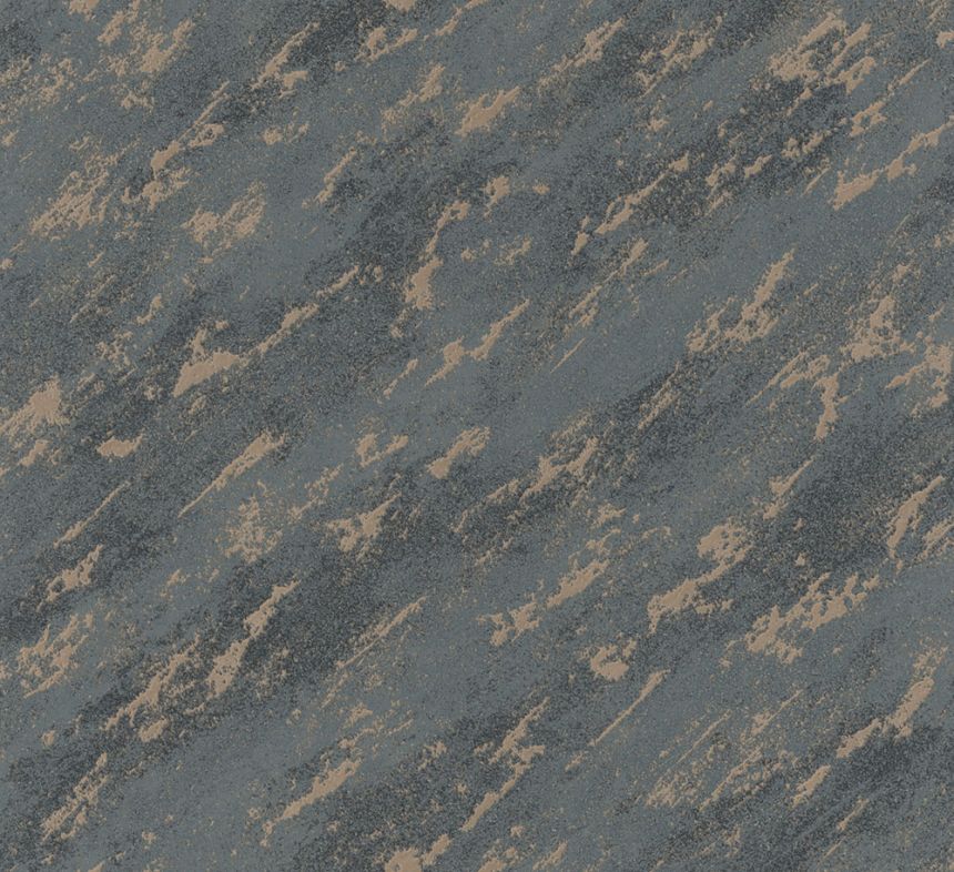 Wallpaper, Blue-Bronze, Concrete, Stucco, 34904, Eclectic, Marburg