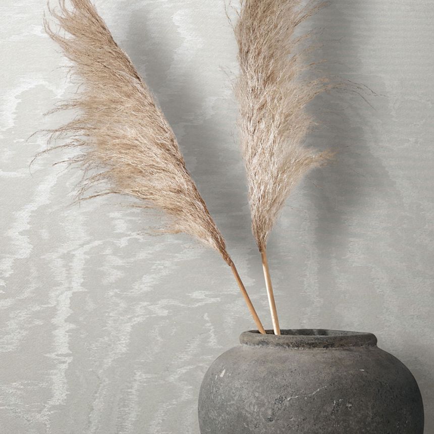 Wallpaper, White, Fabric Effect, 34921, Eclectic, Marburg