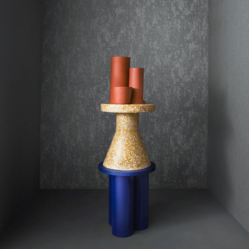 Wallpaper, Blue, Pearls, 34939, Eclectic, Grains & Plains, Marburg