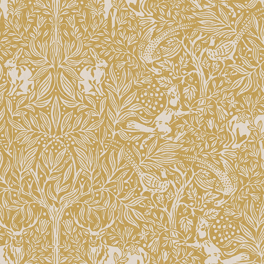 Wallpaper, yellow, trees, leaves, animals, 2048, New Heritage, Borastapeter