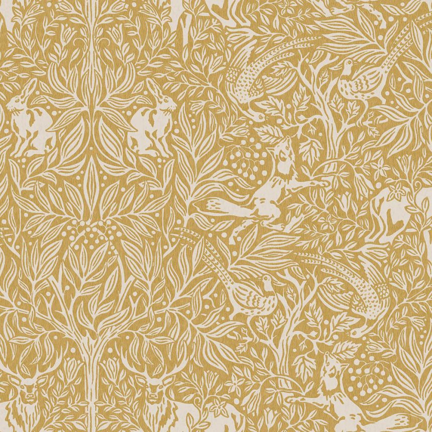 Wallpaper, yellow, trees, leaves, animals, 2048, New Heritage, Borastapeter