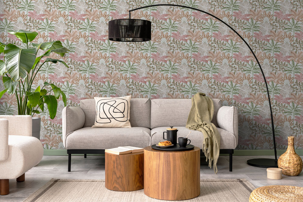 Wallpaper, brown-green, leaves, 127613, Vavex 2027