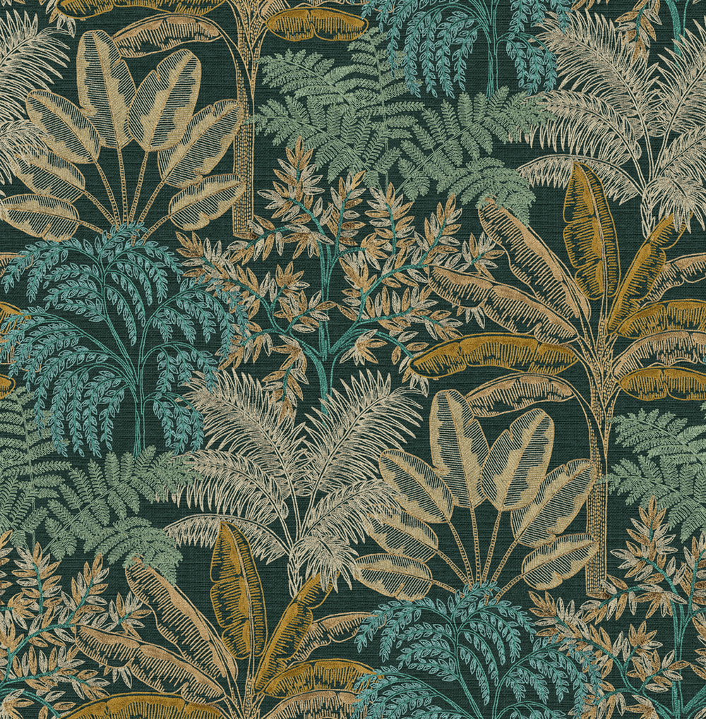 Wallpaper, black, leaves, 127622, Vavex 2027