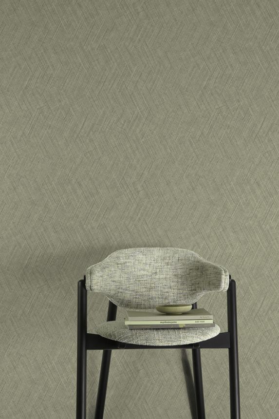 Wallpaper, green, fabric texture, A78307, Vavex 2027