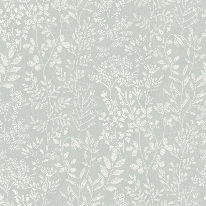 Wallpaper, grey, grasses, leaves, 205001, Vavex 2027