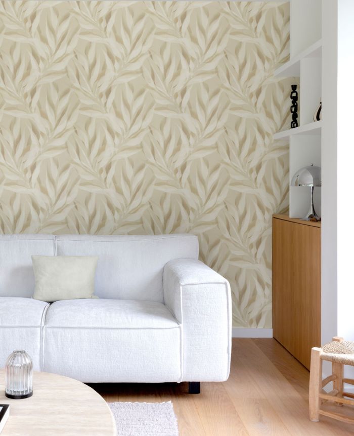 Wallpaper, beige, leaves, A76101, Vavex 2027