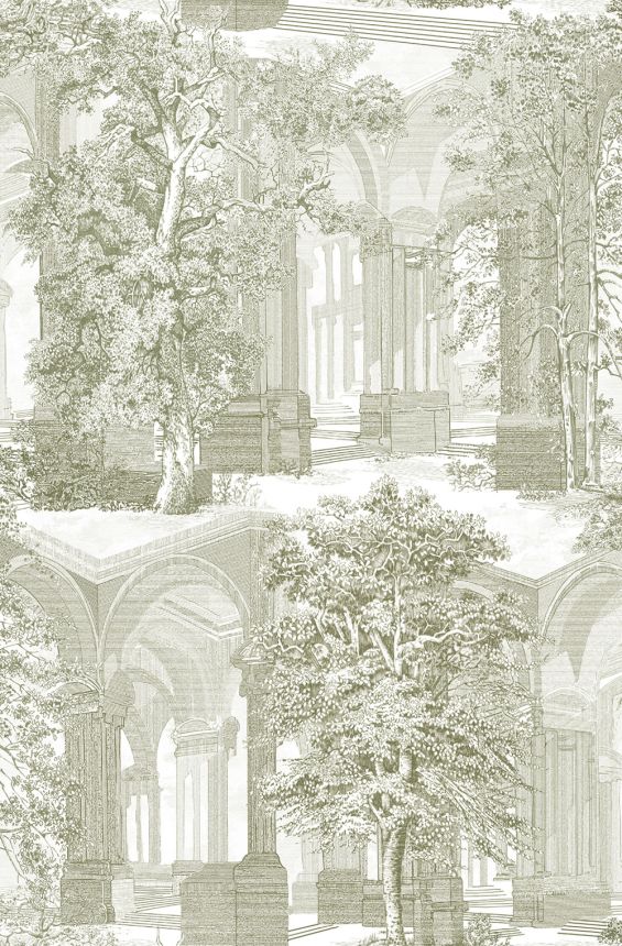 Wallpaper, green, trees, colonnade, 129094, Arboretum, Graham Brown Premium
