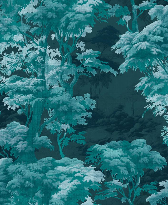 Wallpaper, blue-green, forest, trees, 127936, Arboretum, Graham Brown Premium