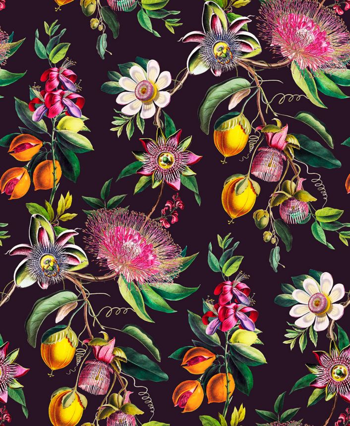 Wallpaper, black, flowers, passionflower, 127920, Arboretum, Graham Brown Premium