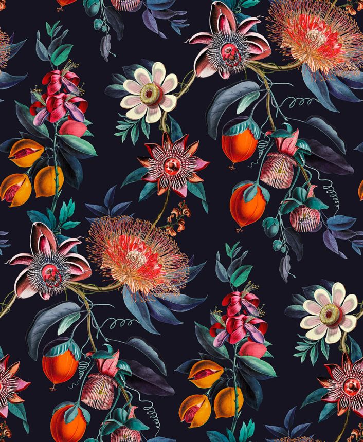 Wallpaper, blue, flowers, passionflower, 127917, Arboretum, Graham Brown Premium