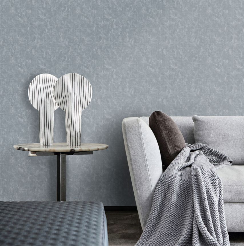 Luxury Wallpaper, Grey-Blue, Texture, Z16709, Murella 100, Zambaiti Parati