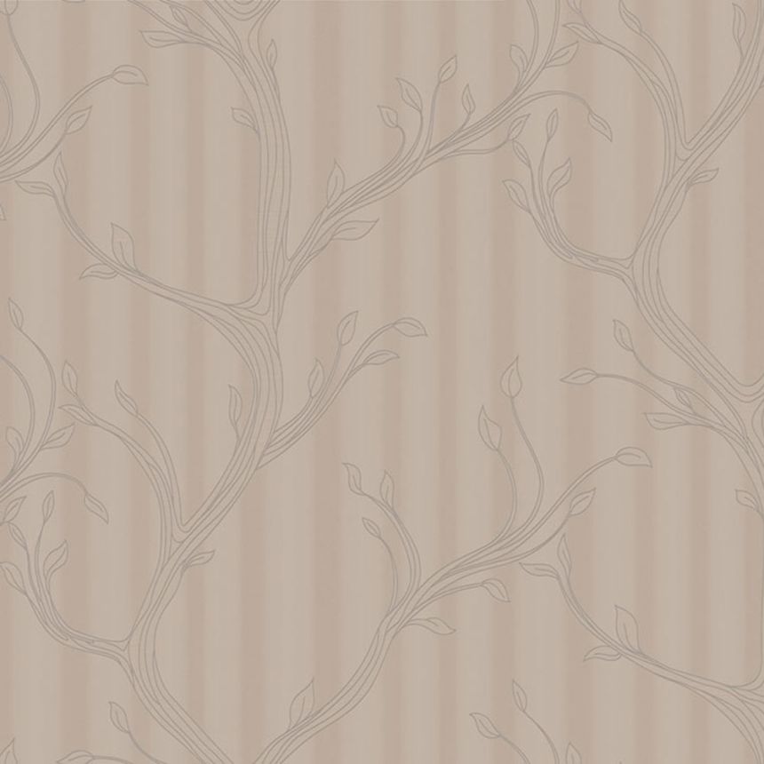 Luxury Wallpaper, Brown, Leafy Branches, Z16713, Murella 100, Zambaiti Parati