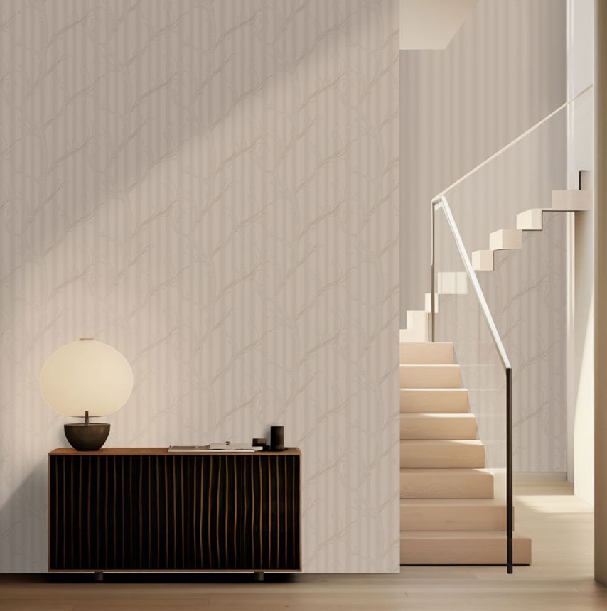 Luxury Wallpaper, Brown, Leafy Branches, Z16713, Murella 100, Zambaiti Parati