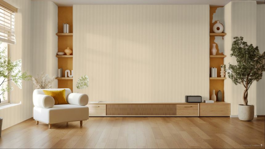 Luxury Wallpaper, Beige, Stripe Effect, Z16715, Murella 100, Zambaiti Parati